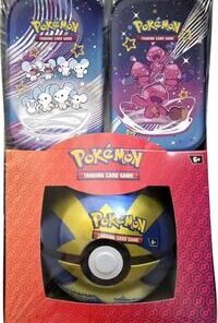 Pokemon - Poke Ball Tin + 2 Kanto Power Mini Tins - Poke Ball