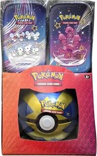 Pokemon - Poke Ball Tin + 2 Kanto Power Mini Tins - Poke Ball
